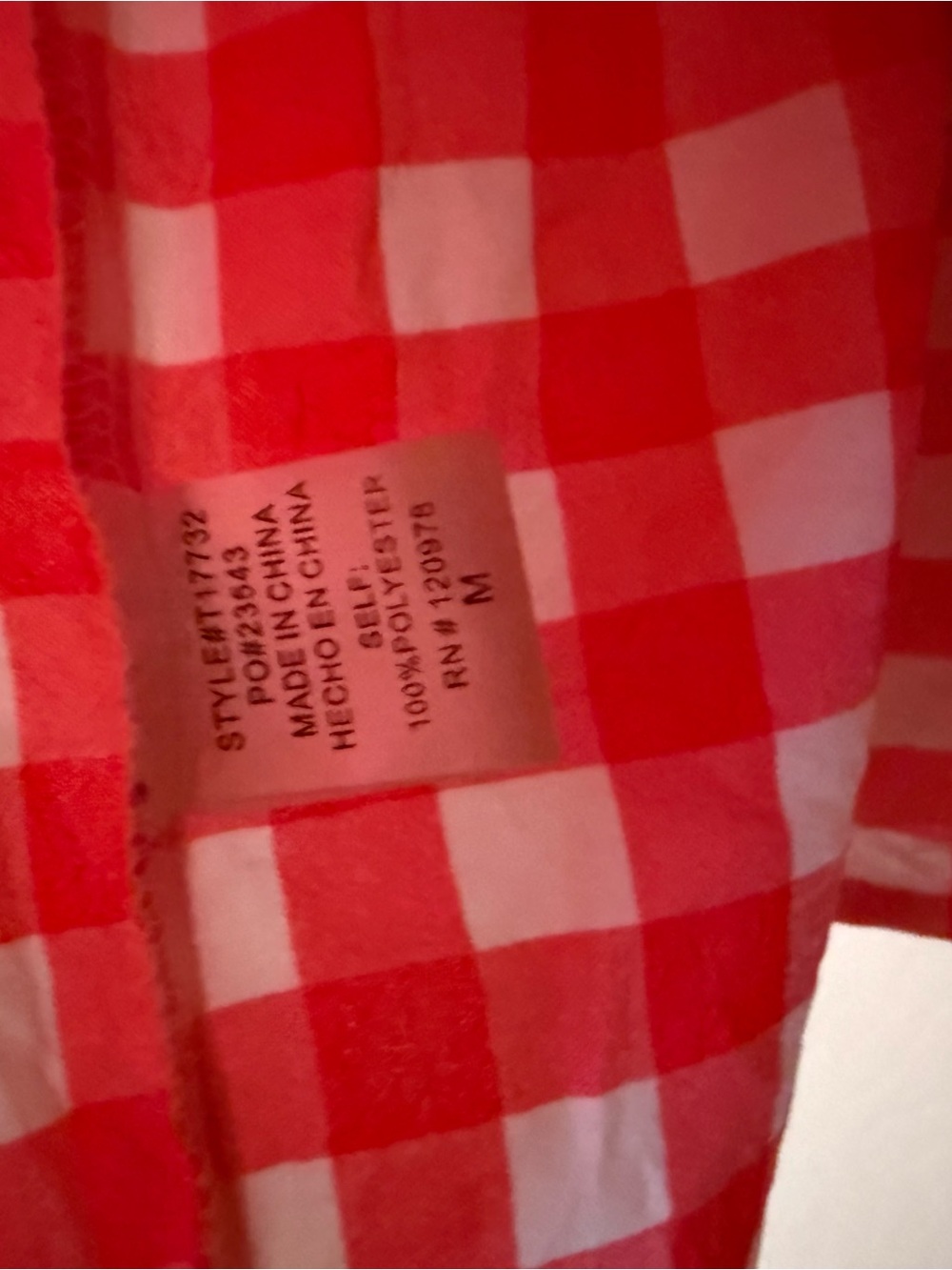 Entro Hot pink and White Gingham Square-Neck Tiered Tunic - Picture 4 of 4